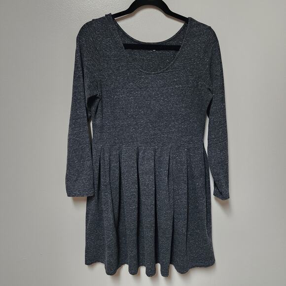 Talula Gray Tweed  Cotton Dress Size Large - Picture 1 of 7